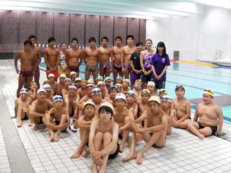 小学校水泳大会集合写真 